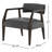 Berthe Solid Oak Wood Armchair with Square Arms-1109182827
