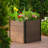  Elevated Wood-Look Raised Garden Bed – Composite Planterr Box – Space-Saving, Easy Assembly, With Base & Drainage – Ideal for Outdoor Vegetables, Herbs, Flowers – With Bottom
