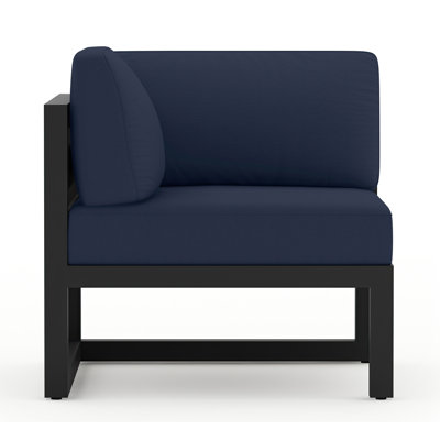 Fauteuil d'angle d'extérieur Smith avec coussins Sunbrella