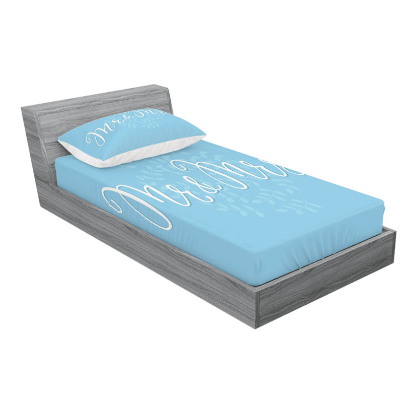 Microfiber Patterned Sheet Set, Twin XL Sheet Set + Fitted Sheet + 1 Pillowcase