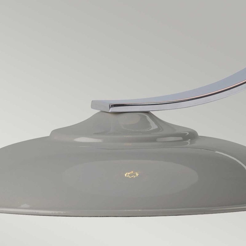 Rona Metal Arched Lamp, Tarpaulin Grey