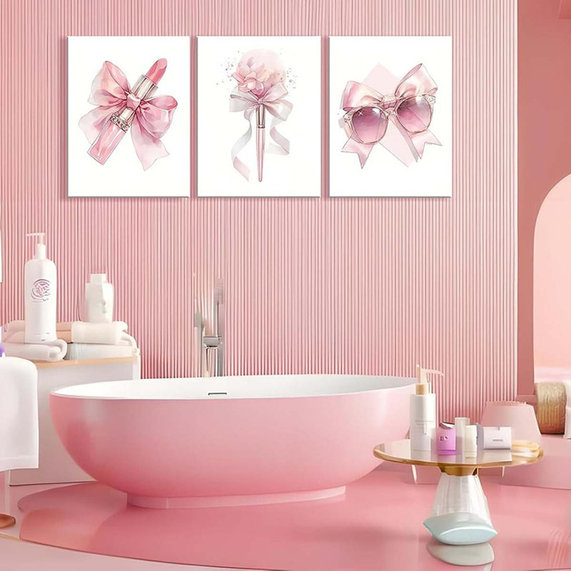 3 Piece Wrapped Canvas Print, 40 cm H x 90 cm W