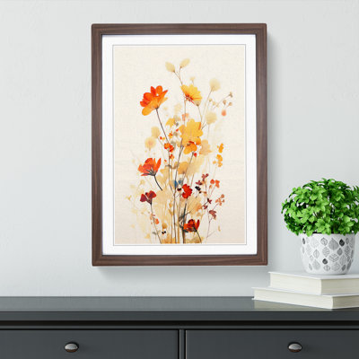 Wildflowers Minimalism - Framed Print