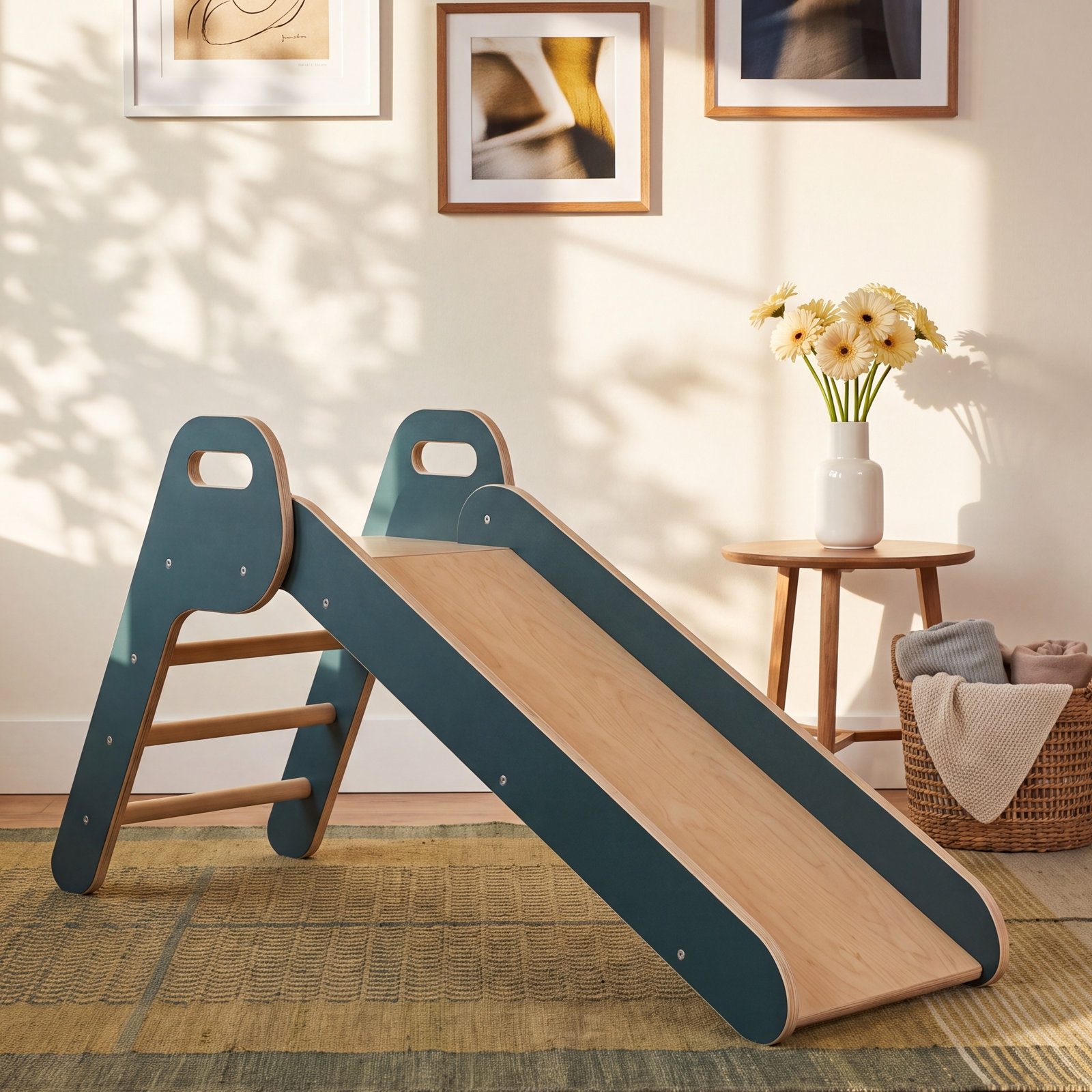 Avenlur 16.3'' W Wood Freestanding Slide