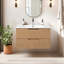 Meuble-lavabo mural 24 po avec lavabo en céramique-294160485-324450427