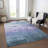 Machine Washable Indoor/Outdoor Claudian Denim Rug-103097071