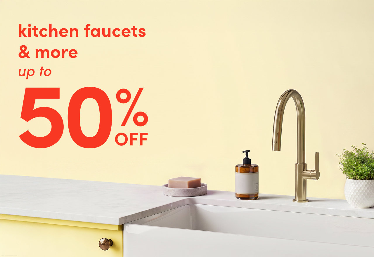 kitchen faucets & more on clearance