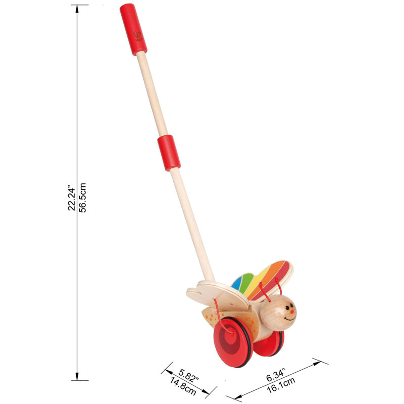 Push and Pull Butterfly Walking Toy