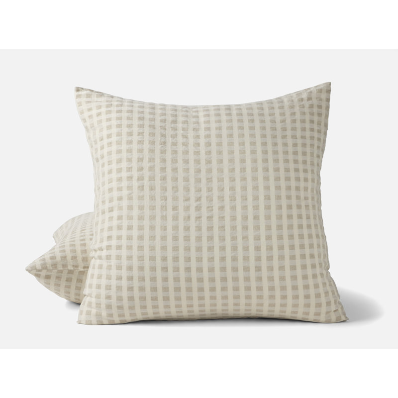 Couvre-oreiller en bouleau biologique, Taie décorative Euro
