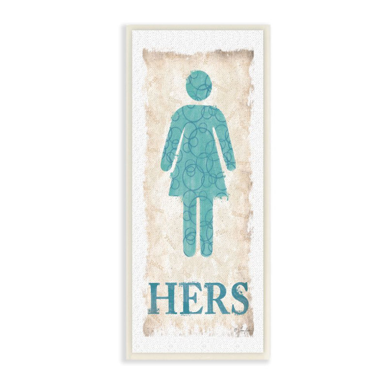 «Her», reproduction, H 17 po x l 7 po, Plaque murale