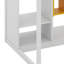 Lit mezzanine en bois avec garde-robe et escalier réversible, cadre de lit multifonction avec tablettes et armoire-90662154-90662152