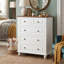 Commode 5 tiroirs, commode haute, commode de chambre H 36,7 po, rangement et armoire de rangement moderne, commode verticale pour chambre à coucher, garde-robe, couloir