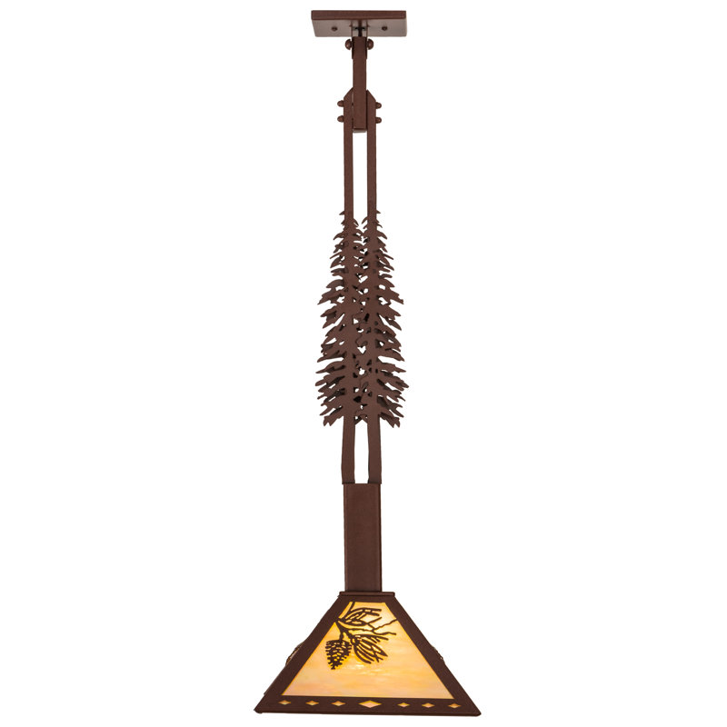 Rustic Lodge 1 - Light Pendant, Rust