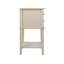Élégante table de chevet contemporaine beige-335623226