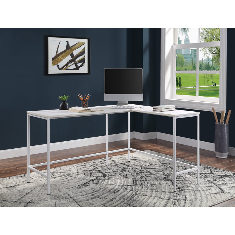 Bureau en L Slas, Blanc
