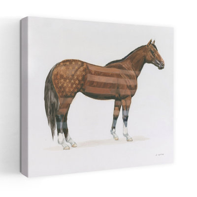 Cheval américain, art contemporain abstrait