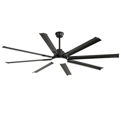Grands ventilateurs de plafond modernes avec télécommande intelligente et 8 pales pour le salon