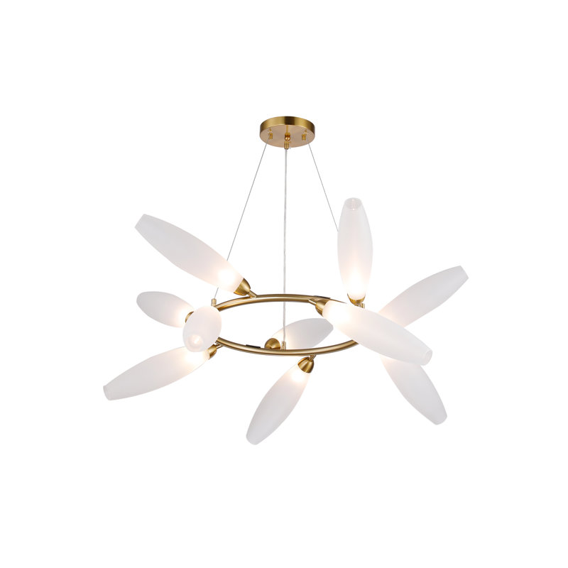 Luminaire suspendu circulaire 10 lumières Gem