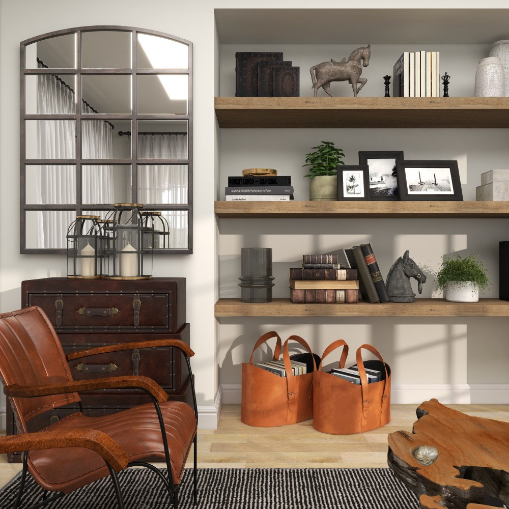 Handmade Genuine Leather Storage Bin