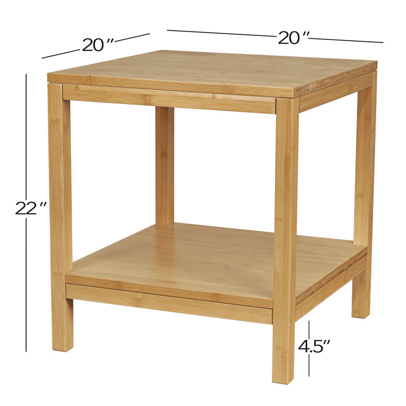 Lancefield Solid Bamboo End Table