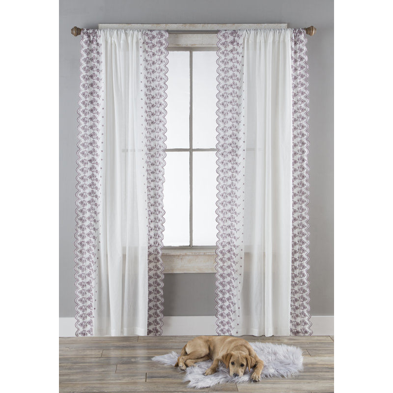Kalvin Cotton Semi Sheer Curtain Pair