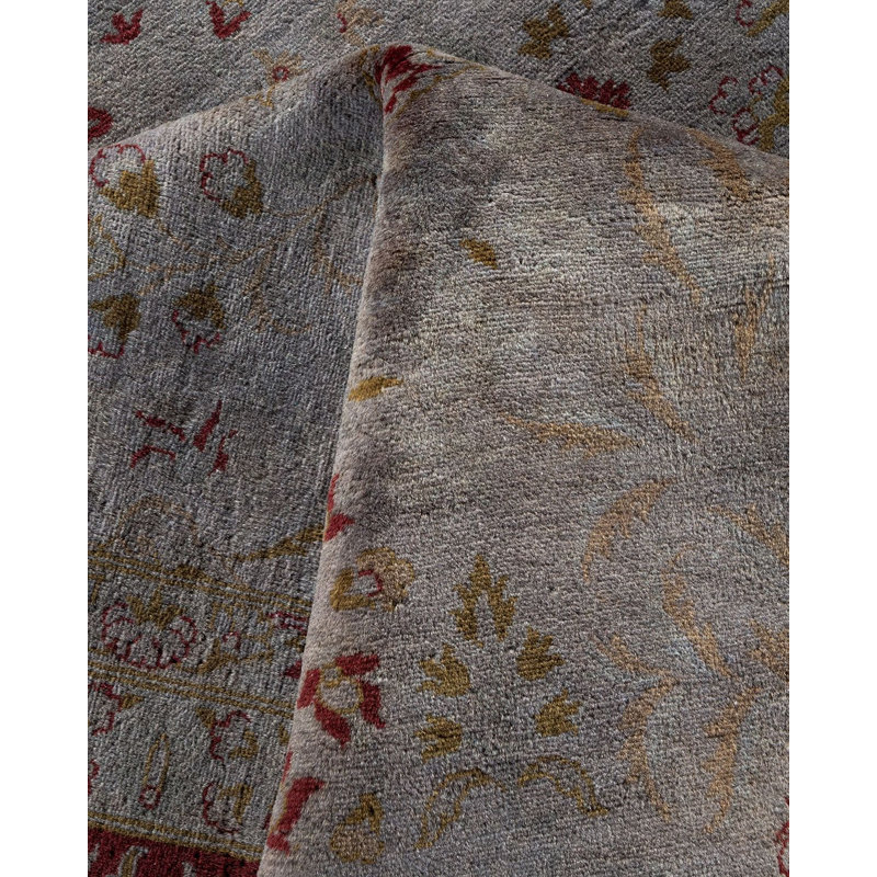 Tapis noué à la main Weirsky - unique en son genre - gris Weirsky