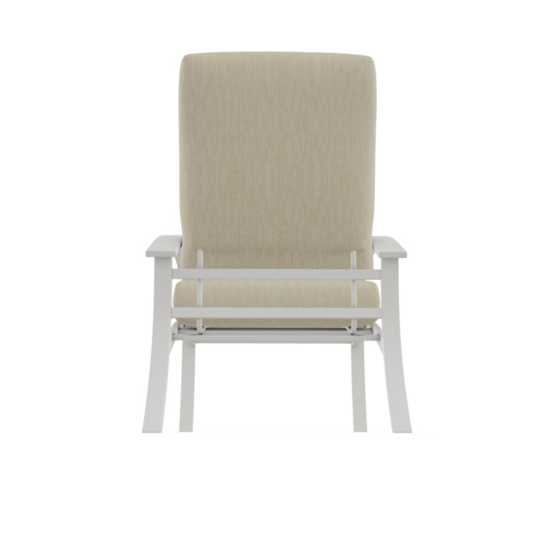 Belle Isle Cushion Deep Seating Arm Chair, Snow, Canvas Haze