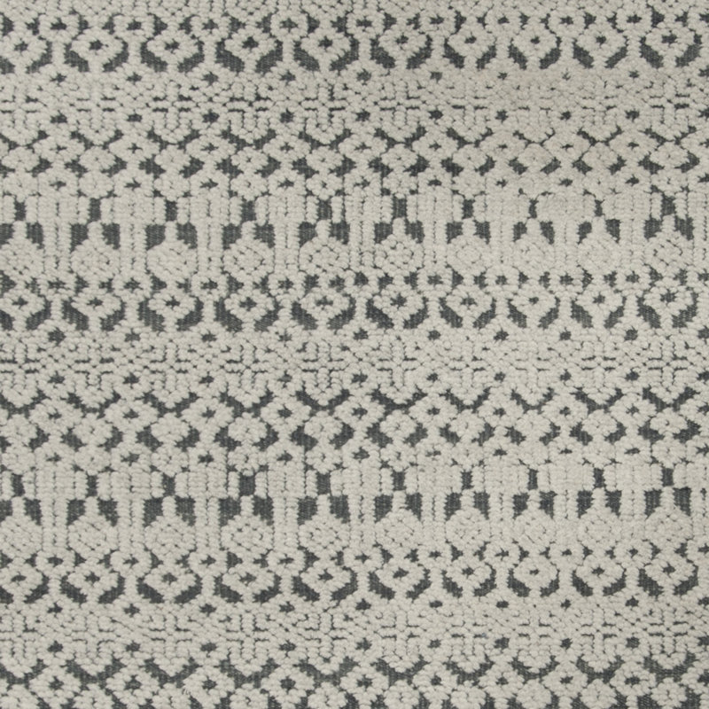 Laddonia Hand Knotted Wool Geometric Rug, Rectangle 9' x 12'