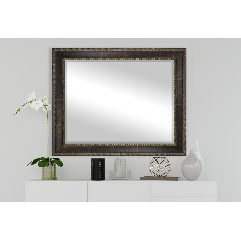 Sven Solid Wood Flat Wall Mirror, 45.5" H x 39.5" W
