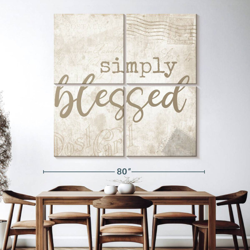 Tergel Postcard Blessed, 74" H x 74" W