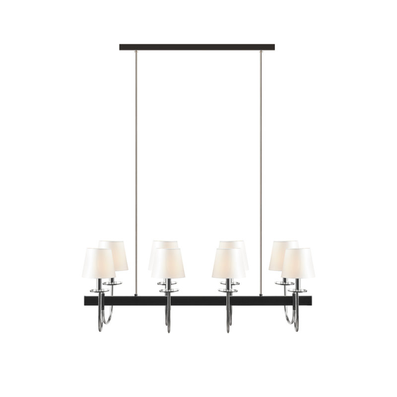 Fairmount 8-Light Traditional Chandelier with Drum Shades only