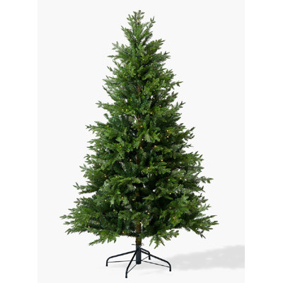 Arbre de noël artificiel pin vert 6 pi avec 250 lumières claires pré-éclairée
