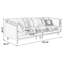 Canapé modulaire 94,49 po en cuir véritable vert-109014295-109014297