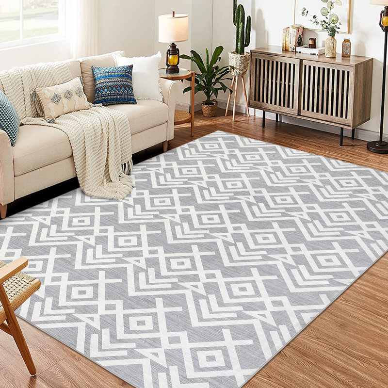 Rectangle Noldi Washable Modern Area Rug, Rectangle 5' x 7'