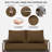 3-Piece Outdoor 5" Replacement Cushion Set Seat/Back Cushion，Only cushions-1062766651