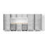 Ensemble de 10 armoires de garage Bold XL Series Platinum avec outil, base, armoires murales, plan de travail en bambou et Casiers-119048804