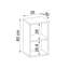 Rosaliyah Bathroom Towel Storage Cabinet, 60cm-1117554557