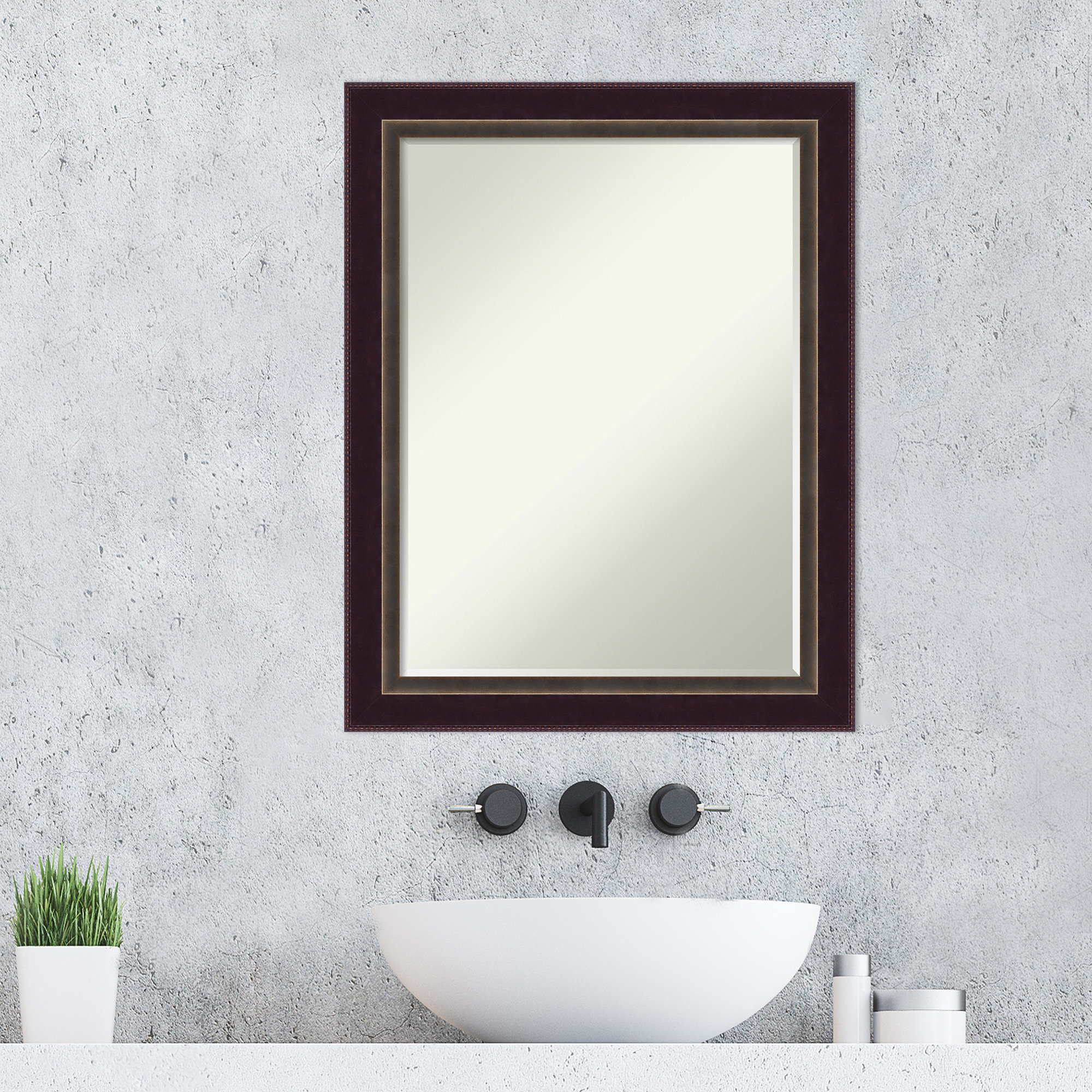 Alcott Hill® Yedidalga Closed Corner Frame Flat Wall Mirror | Wayfair