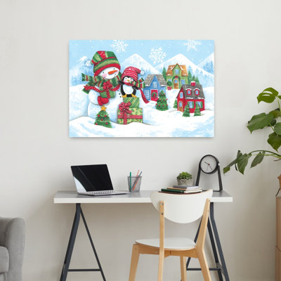 Friendship Village 1 Piece Wrapped Canvas Wall Art