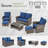 7 - Person Patio Conversation Set with Cushions-1039459594