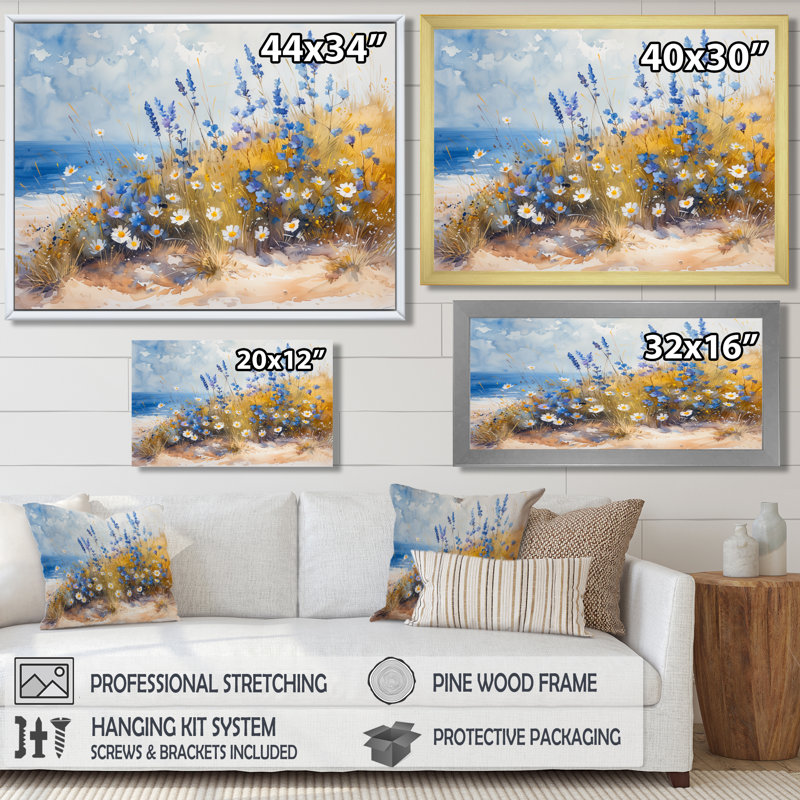"Lupin", impression sur toile, Toile tendue, 16" H x 32" W
