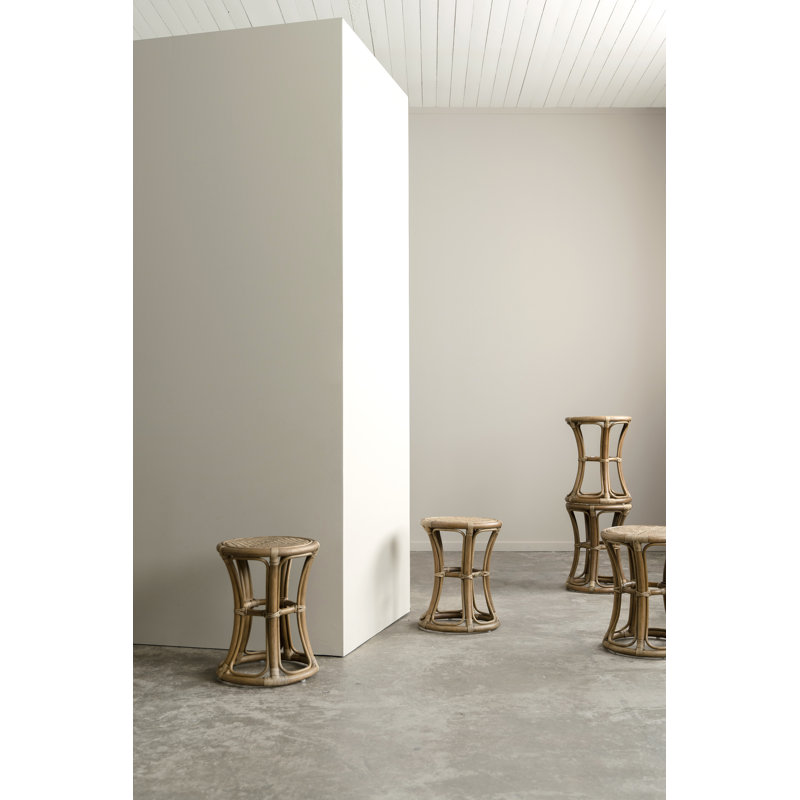 Tabouret d'appoint en rotin, Antique