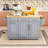 Rolling Kitchen Island with Drop Leaf, Pull-Out Organizers, Charging Ports and Trash Can Cabinet-328532397