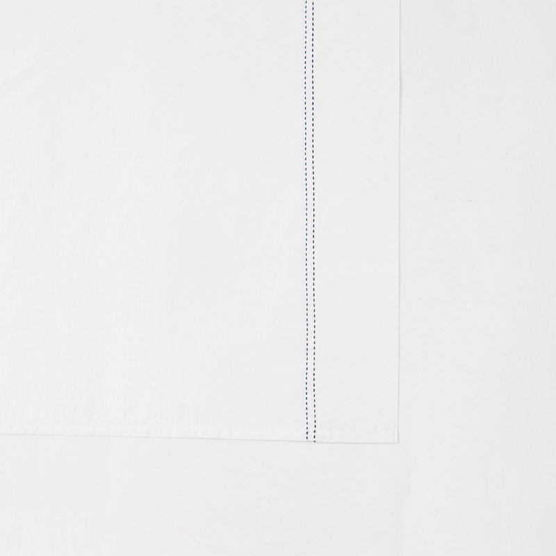 Scout Pick Stitch 100% Cotton Percale Pillowcase Pair, King Pillow Case with 2 King Pillowcases, Navy