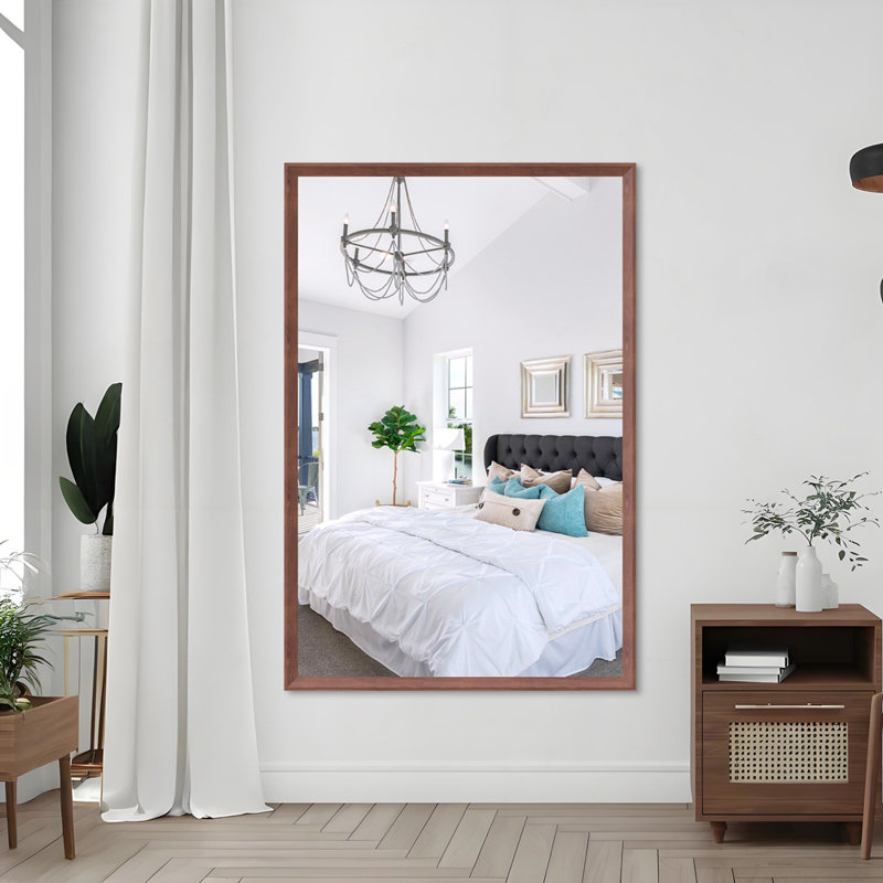 Miroir de salle de bain 60 "X 40", Noyer, 60 po x 40 po