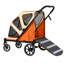 Skylos Dog Stroller Pet Pram Foldable Shock Absorbing Wheels Outdoor Orange