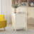 Metal Nightstand Modern End Side Table with Adjustable Shelf, Storage Cabinet with Shelf, Easy Assembly for Living Room Bedroom,White