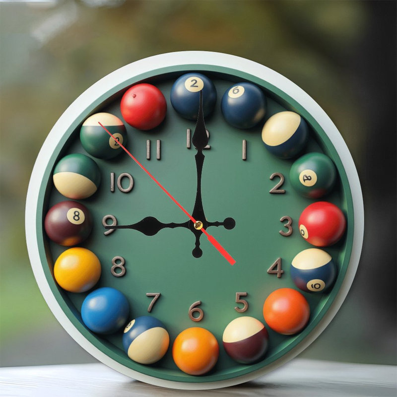 Horloge murale colorée