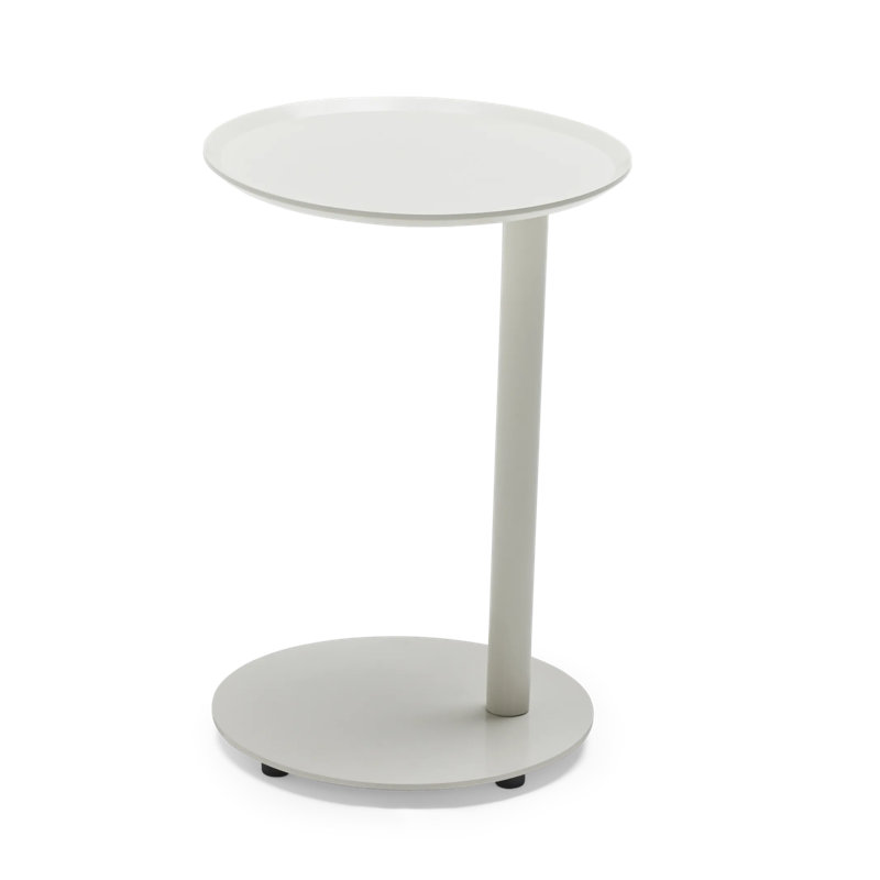 Terra Outdoor Circular Side Table, Putty