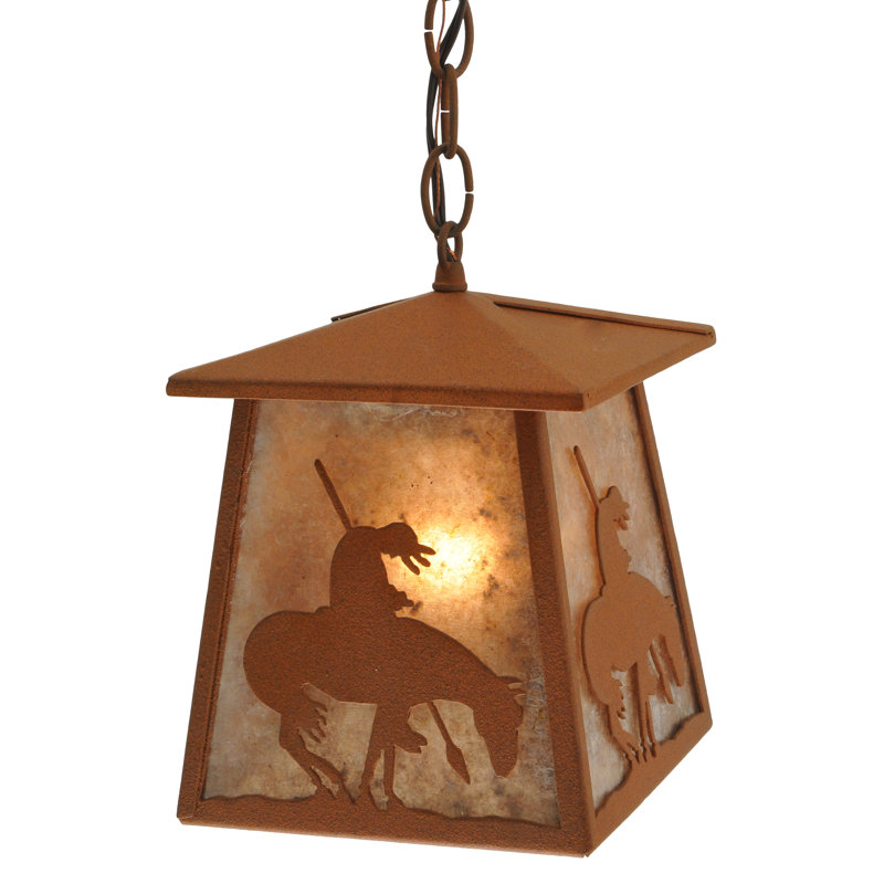 Rustic Lodge 1 - Light Pendant, Rust